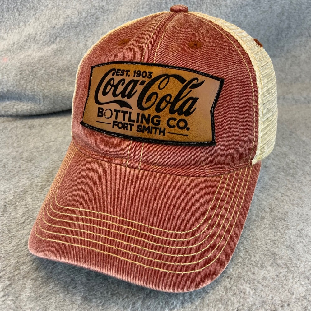 Coca-Cola Bottling Co Fort Smith Unisex Red Legacy Trucker Hat Mesh Snapback OS